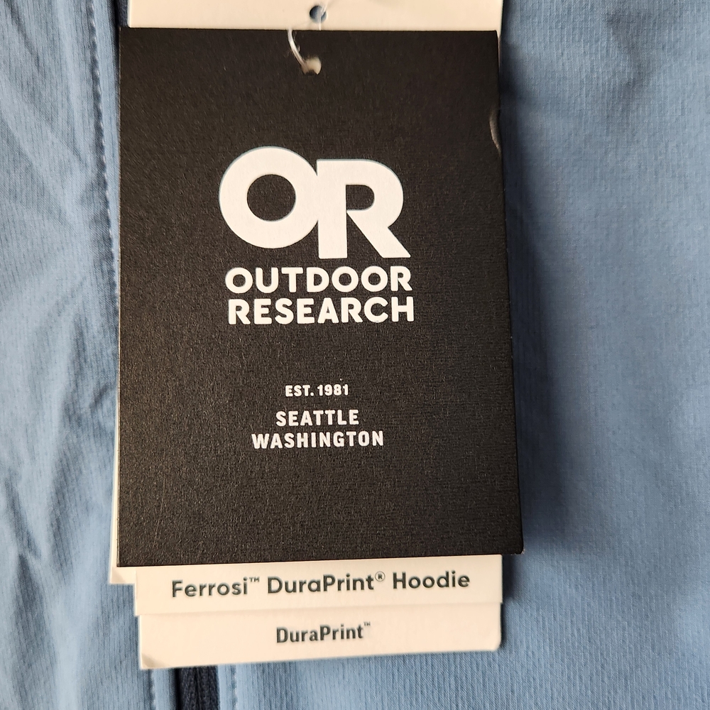 Outdoor Research Ferrosi Duraprint Hoodie - Olympic Blue, Size Large - Picture 4 of 15